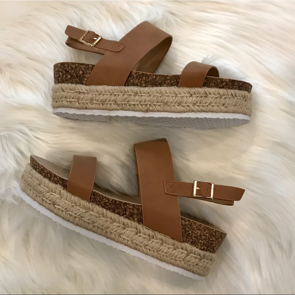 Two Strap sling back Espadrille Sandal - Picture 3 of 5